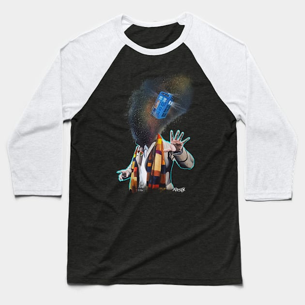 4th Doctor Baseball T-Shirt by Art87jr